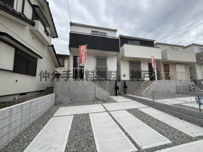 【外観】 | 神戸市須磨区北落合4丁目　新築戸建1号棟　仲介手数料無料！ | 建物外観を気になさる方へ、見た目の良い物件です