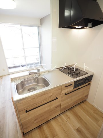 【キッチン】 | ガスコンロ２口付き！