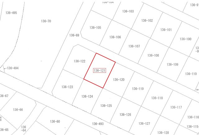【土地図】 | 仲介手数料無料！小羽山小学校に通える売土地　宇部市南小羽山町２丁目 | 地形図