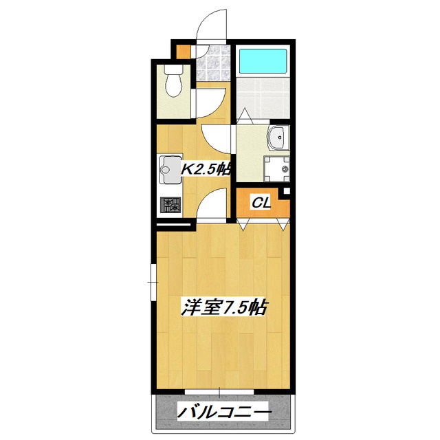 パルズ　プレイスの間取り|人気のバス・トイレ・洗面台独立。