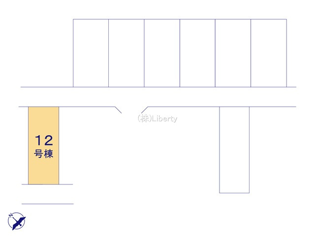水戸市河和田町第3　新築戸建　12号棟の区画図