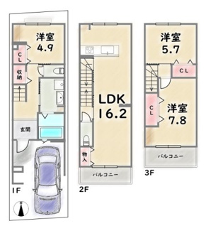 【間取り】 | 中京区壬生東高田町