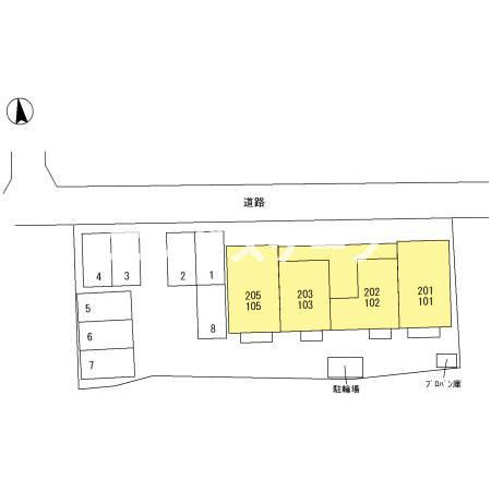 ＬａＬａ Ｔ・Ｍの区画図|高崎、前橋、伊勢崎エリアのお部屋探しはエンドスケープまで！お客様の理想お聞かせ下さい♪