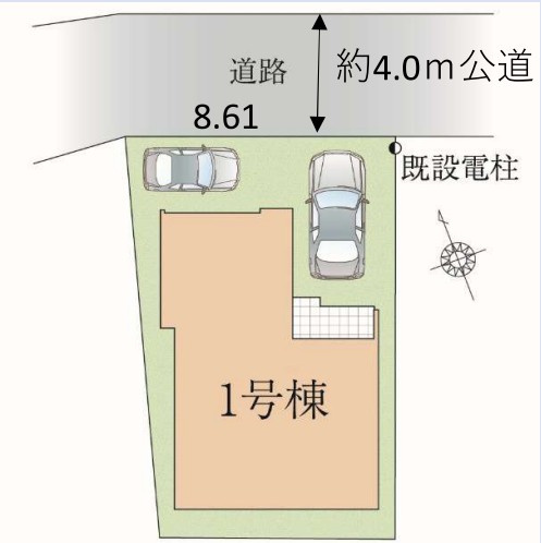 越谷市袋山　新築戸建の区画図