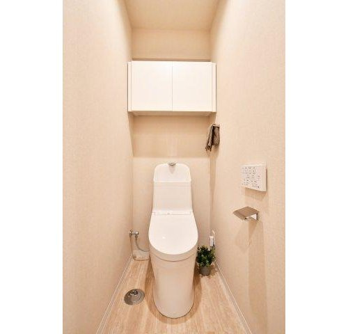 ベルドゥムール春日部のトイレ|落ち着いた色調のトイレです