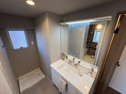 清水口第四住宅第2-1-5号棟の独立洗面台|使いやすい独立洗面台です