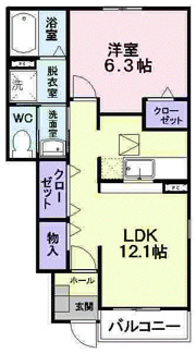 【間取り】 | リリエンハイム　Ａ