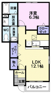 【間取り】 | アブニール・アンソレイエ