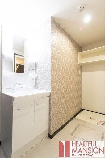 ハートフルマンション上野の洗面所