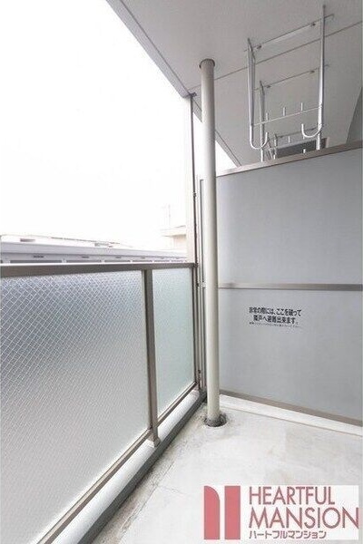 ハートフルマンション上野のバルコニー