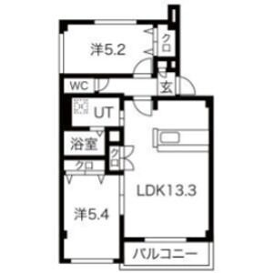 カロン尺口の間取り