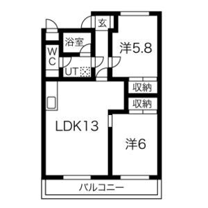 パープルマンションの間取り