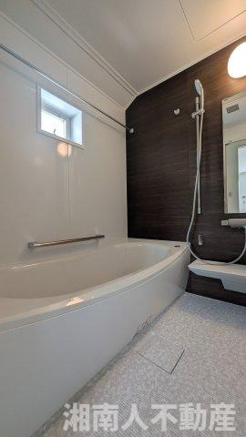 藤沢市片瀬４丁目１０－１９新築戸建ての浴室|コンパクトで使いやすいお風呂です