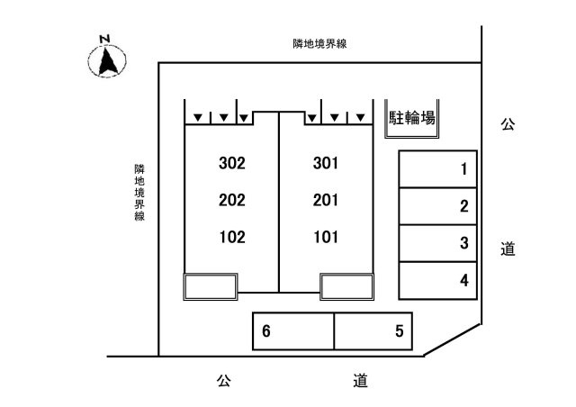 アルモニー　Ｗの区画図