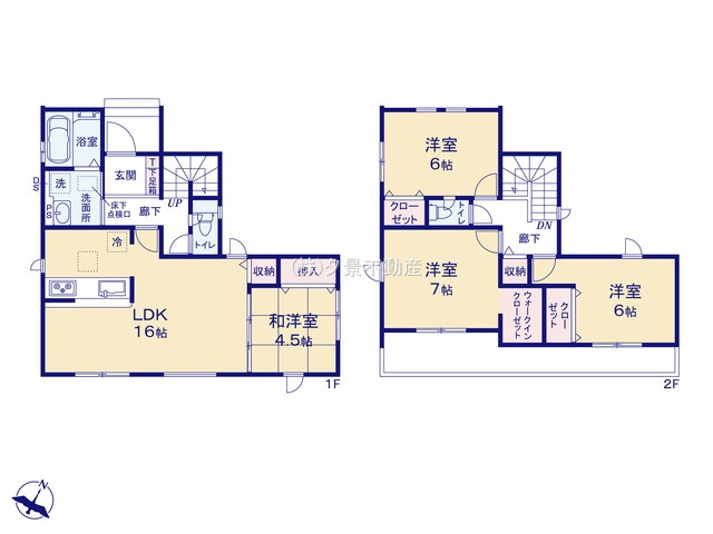【間取り】 | 《仲介手数料無料》上尾市栄町8-5(4号棟)新築一戸建てグラファーレ