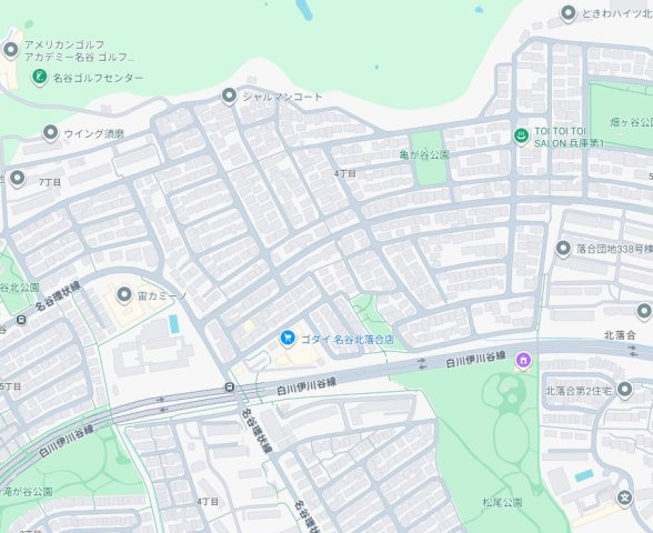 神戸市須磨区北落合　第2期　新築一戸建ての地図