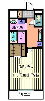 クレール（下落合6丁目）の間取り