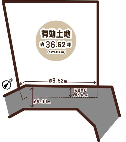 花園大藪町の区画図