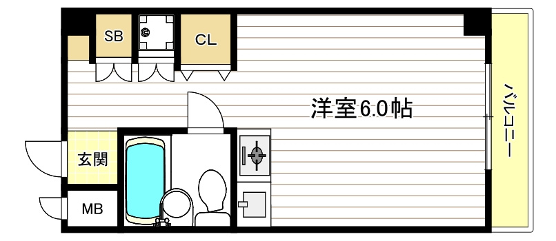 ベルメゾン朝潮橋の間取り
