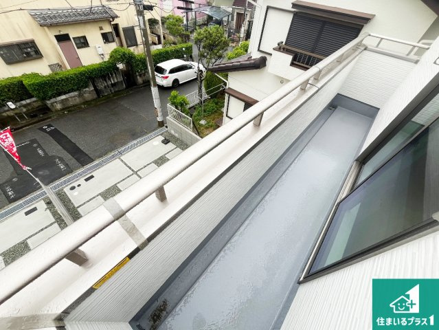 神戸市須磨区北落合　第2期　新築一戸建てのバルコニー|日当たりのよいバルコニー！お部屋が開放的に！