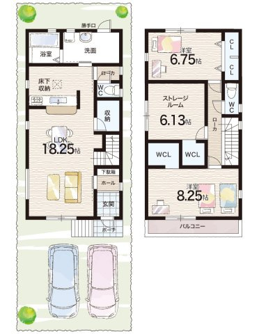 神戸市須磨区北落合　第2期　新築一戸建ての間取り|4号地