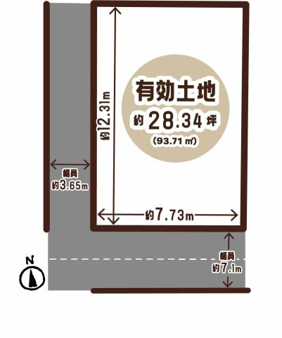太秦多藪町の区画図