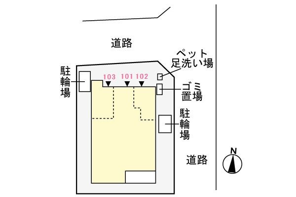 ローレル　東向島の区画図