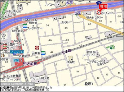 【地図】 | スカイコート明大前第２