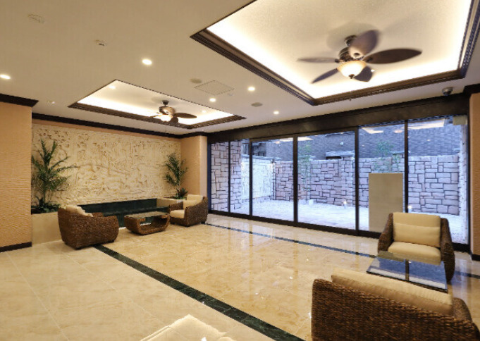 プレジオ難波ASIANのロビー