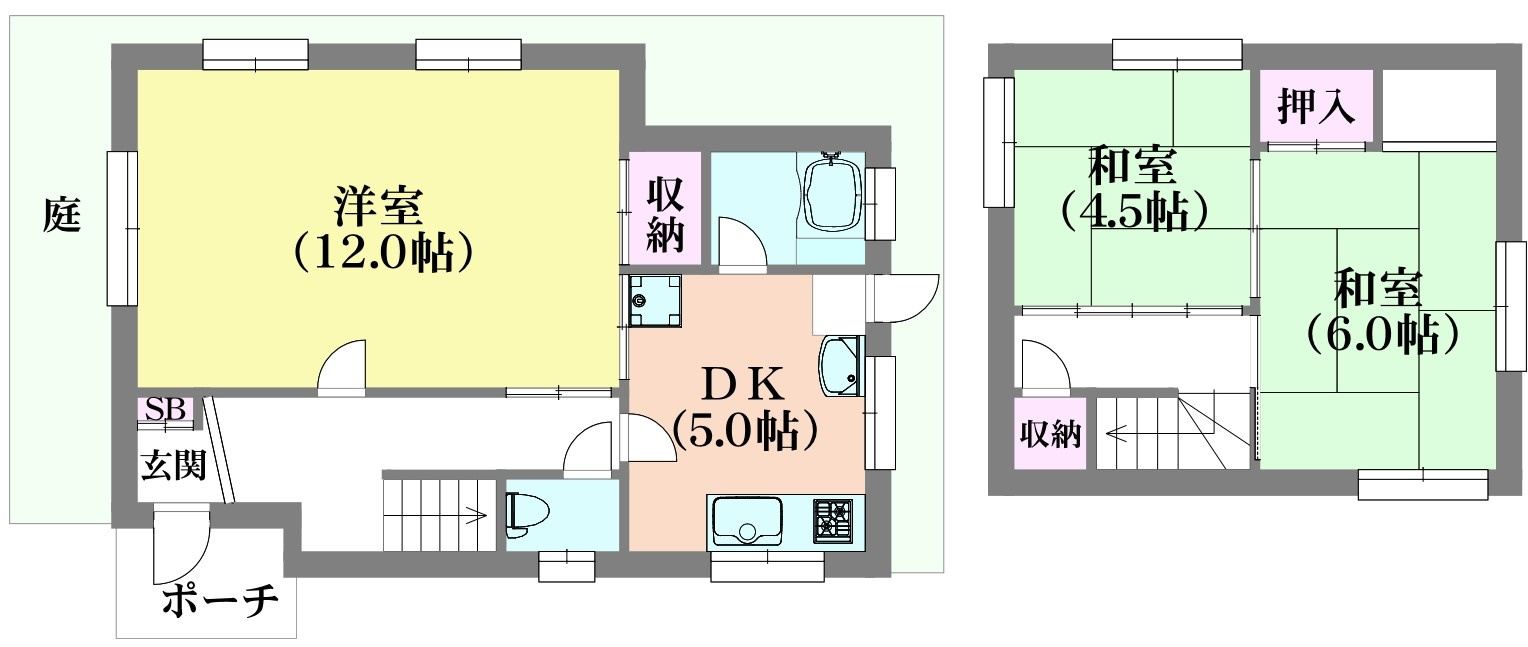 神戸市北区山田町下谷上字猪ころびの一戸建て