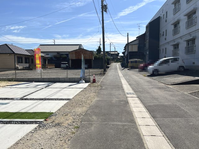 碧南市千福町　新築一戸建の前面道路含む現地写真