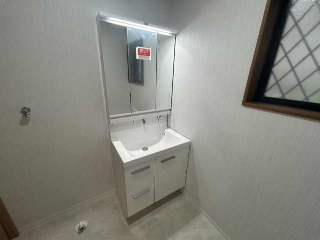 大門　戸建の独立洗面台