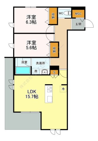 プリムヴェールの間取り