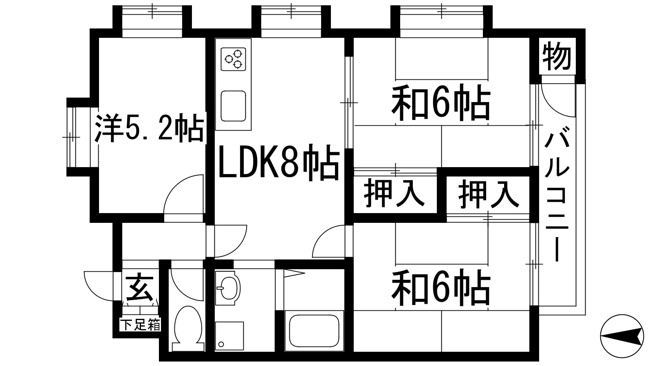 【間取り】 | エクレールフジ