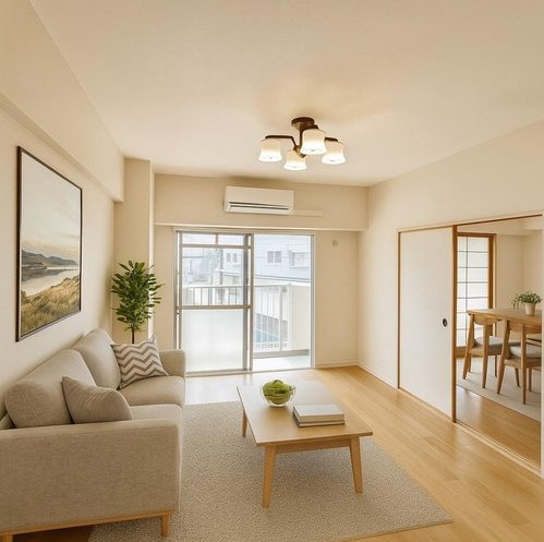 コープ野村森之宮　2階の居間・リビング