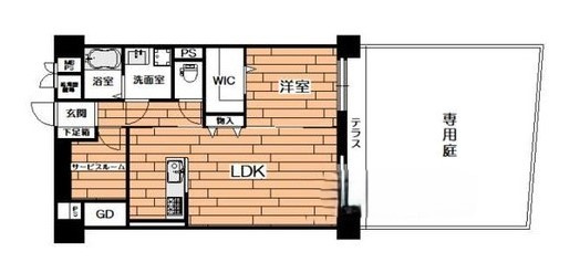 今福スカイハイツ　1階の間取り