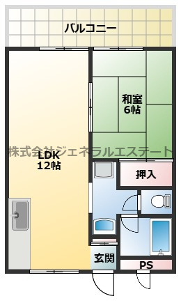大一南野口マンションの間取り
