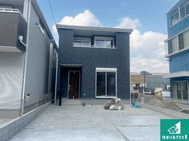 藤井寺市大井　第2期　新築一戸建ての外観|周辺は落ち着いた街並みの住宅地！子育てがしやすい住環境です！まだ未完成ですが、現地でしかわからない事もございます。是非一度ご覧ください。