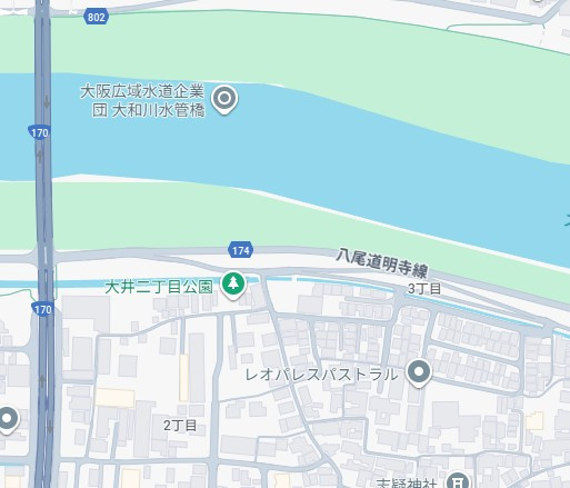 藤井寺市大井　第2期　新築一戸建ての地図