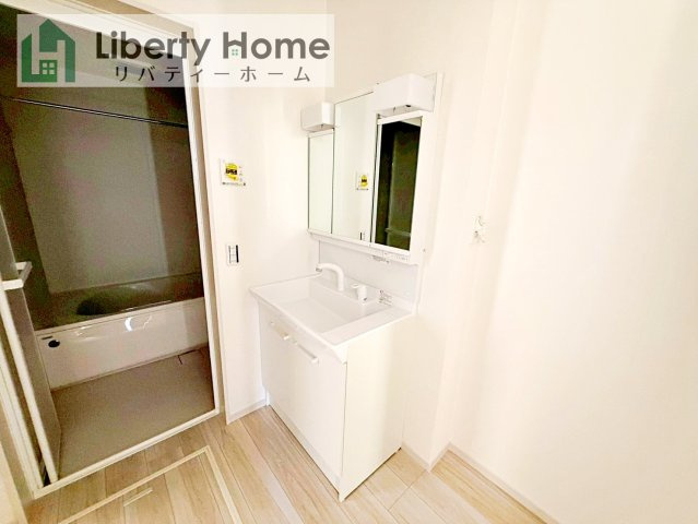 つくば市今鹿島9期　新築戸建　3号棟の独立洗面台