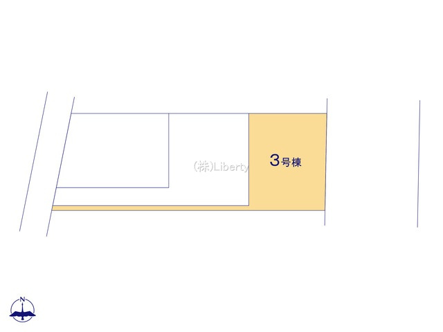 つくば市今鹿島9期　新築戸建　3号棟の区画図