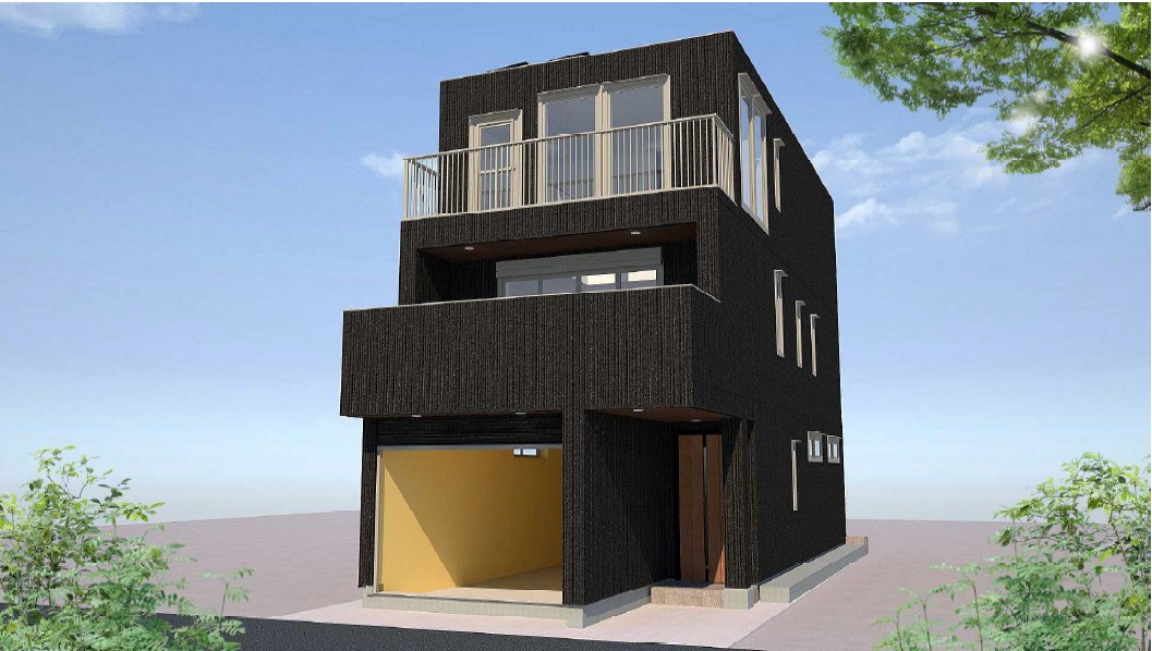 品川区旗の台4丁目事務所店舗の外観|完成予想イメージ