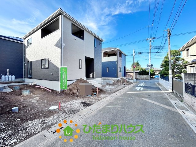 宮代町西原第２　新築一戸建て　02　クレイドルガーデンの前面道路含む現地写真|2025/11/5　撮影