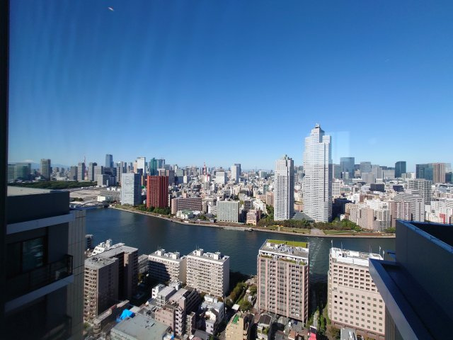 ミッドタワーグランドの展望|30階共用廊下からの眺望