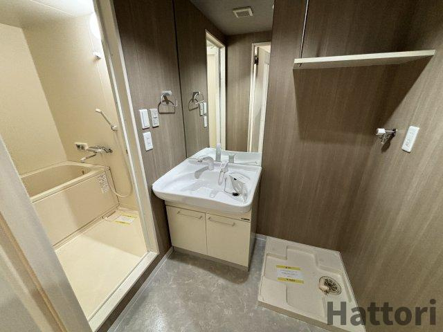 ルクレ新大阪レジデンスの独立洗面台