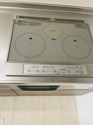 インターハイツの設備|グリル付きIHクッキングヒーターです