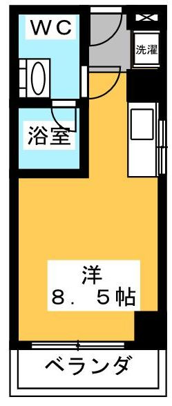 焼津市本町５丁目の賃貸マンションの間取り
