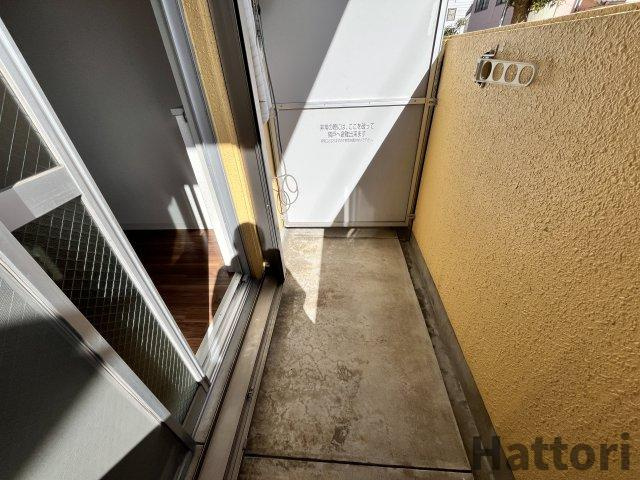 グランコート江坂のバルコニー