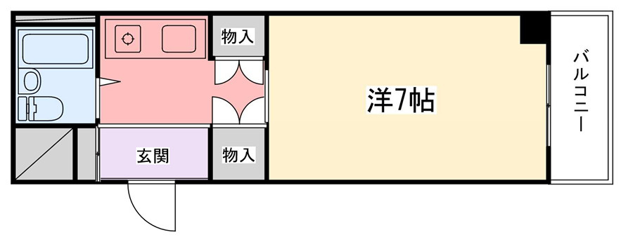 花影中村コーポの間取り