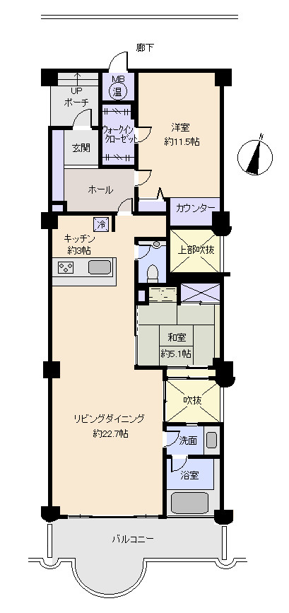 ドメーヌ熱海伊豆山の間取り